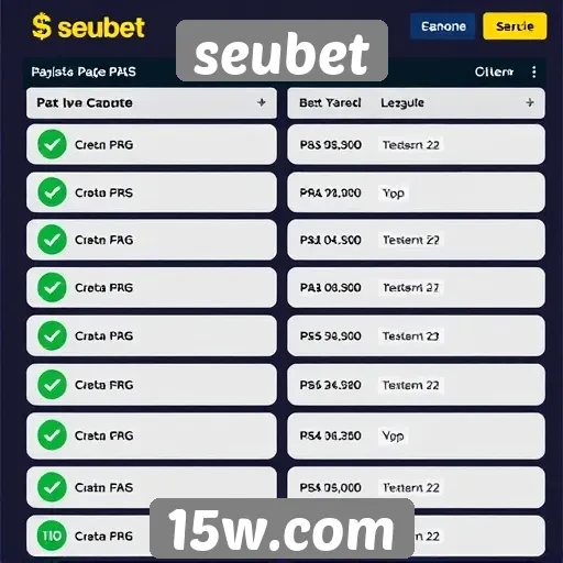Métodos de pagamento disponíveis no seubet